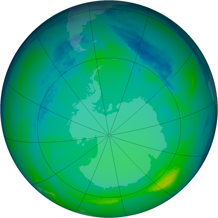 Ozone Map 2004-07-29